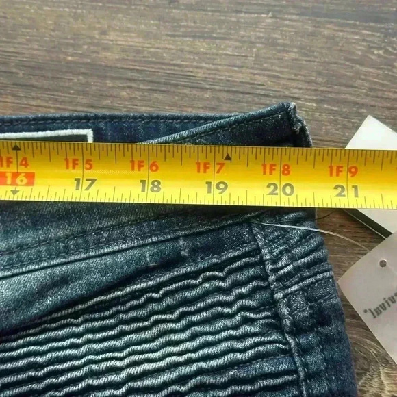 NWT Rock Revival Men's Blue Daviday Moto Stretch Slim Fit Jeans 40x32 - Picture 13 of 16